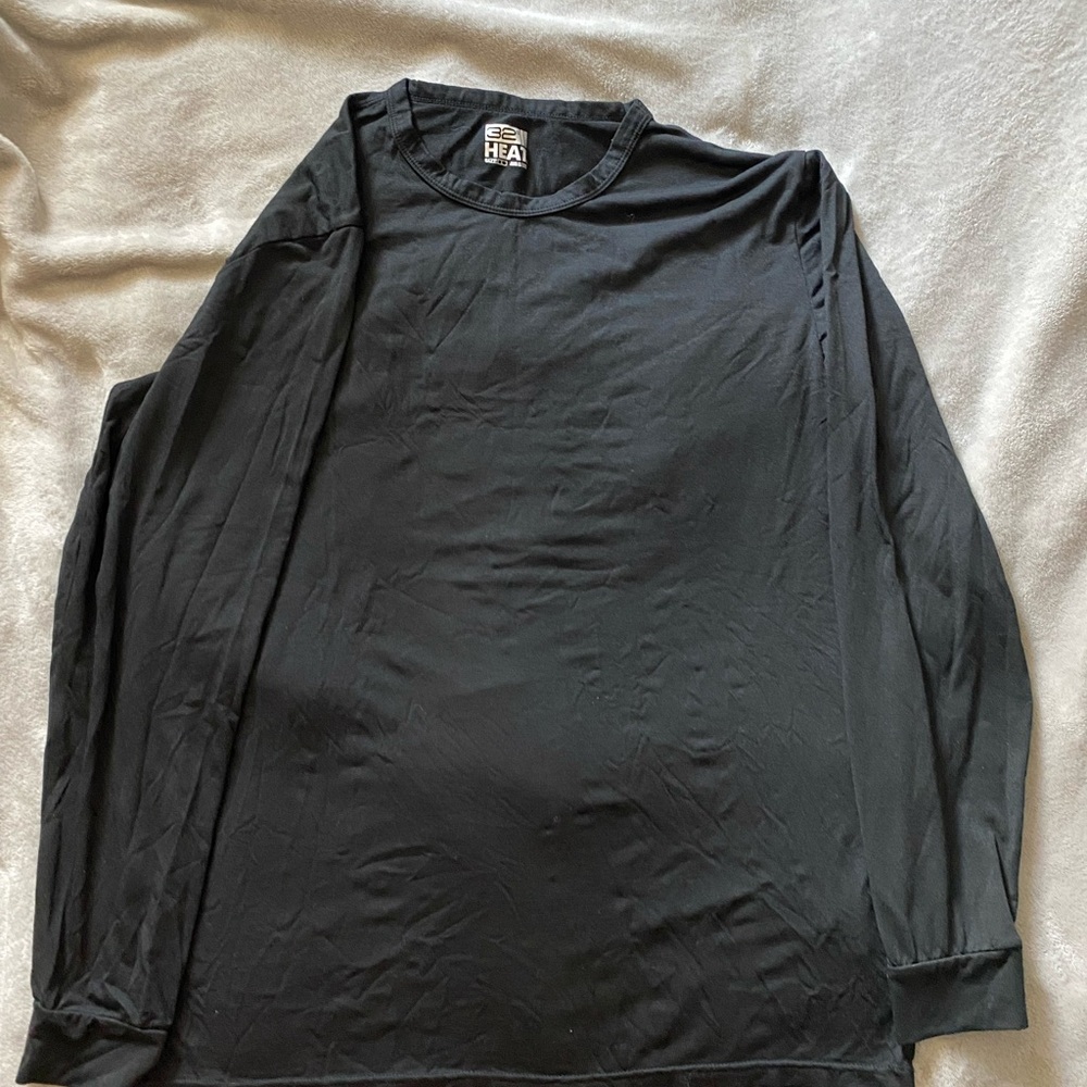 32• Degrees Hanes Men's Black Long Sleeve Shirt size L